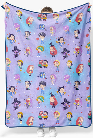 Jay Franco front view showing full chibi character print and vibrant colors
