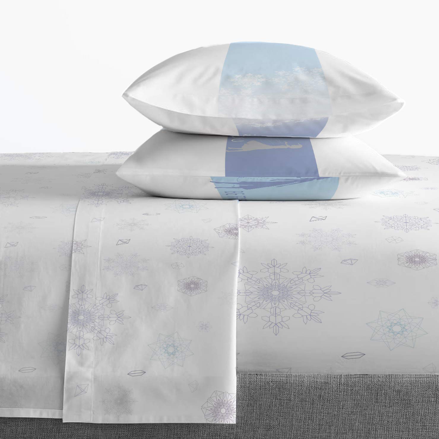 Jay Franco decorative shams styled on bed adding character and room polish