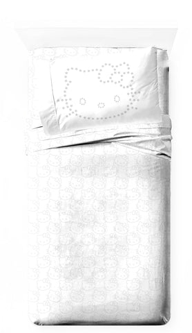 Jay Franco Hello Kitty front packaging showing set contents and bright design benefit