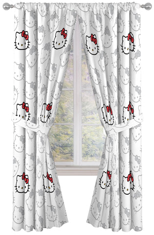 Jay Franco Hello Kitty front panels shown hanging, cheerful room update