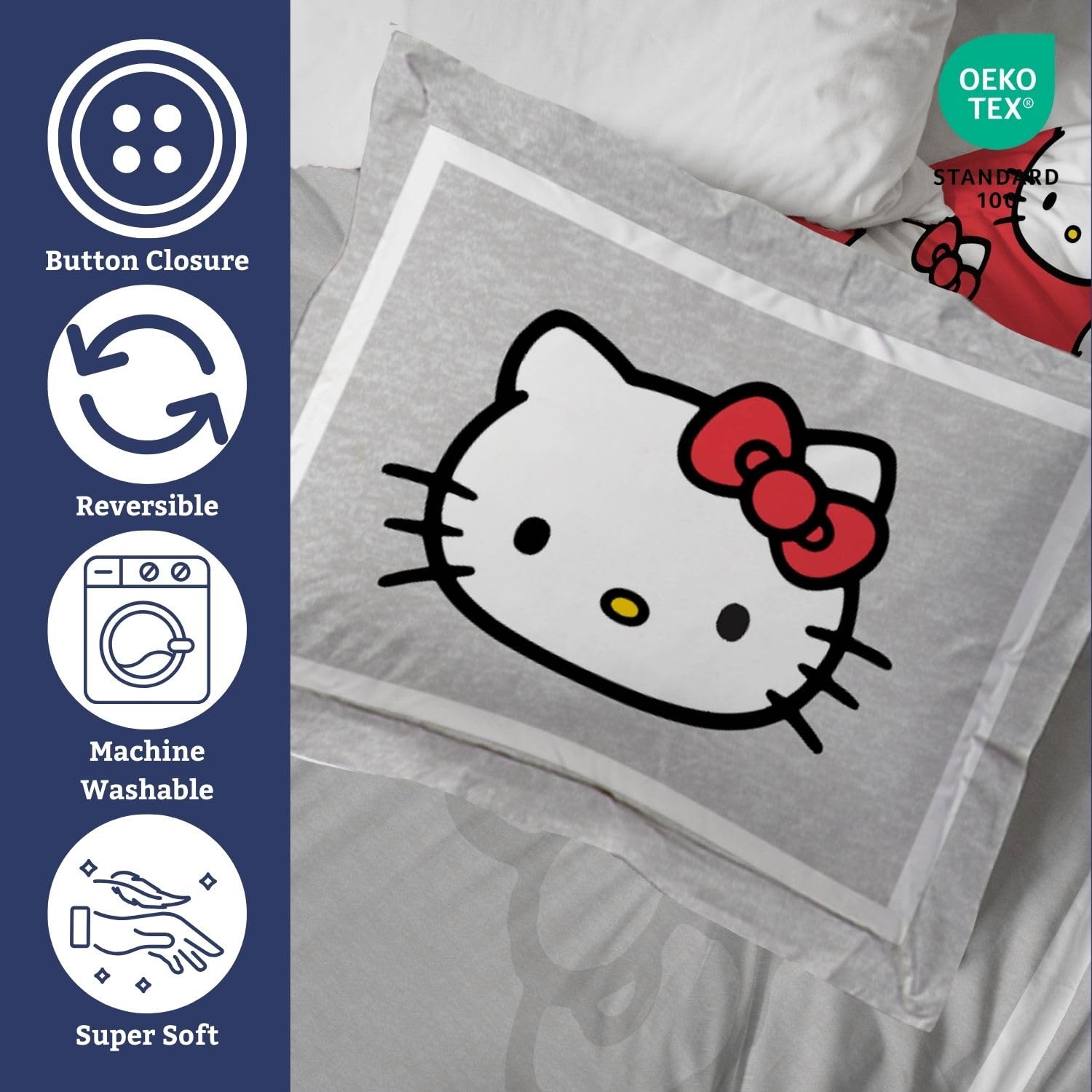 Jay Franco matching pillow shams detail showing coordinated style and comfort