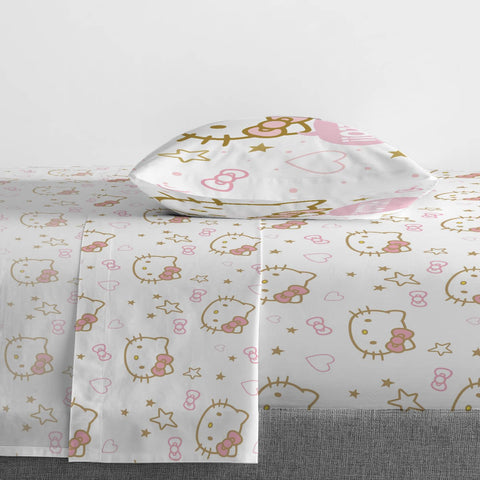 Jay Franco sheet set on mattress showing true twin size fit