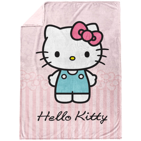 Jay Franco Hello Kitty throw close-up texture highlighting soft microfiber comfort