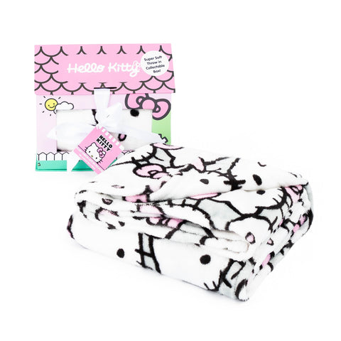 Jay Franco Hello Kitty folded throw displays neat edges and vibrant print