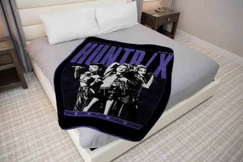 Jay Franco Huntrix throw draped on sofa for stylish living room comfort