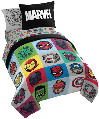 Jay Franco comforter front view showing Iron Man graphic and vibrant colors for fun
