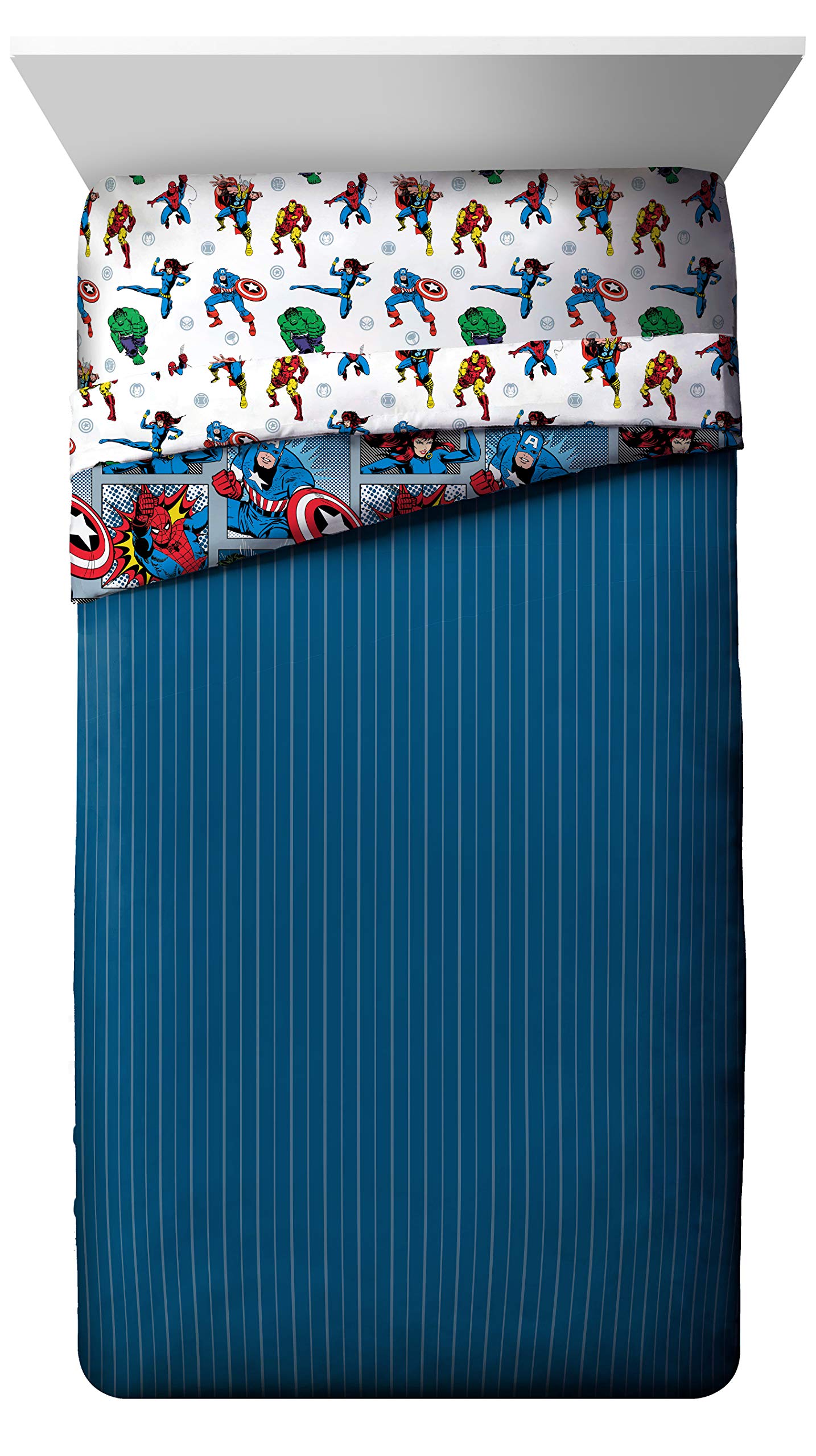 Jay Franco folded sheet set showing neat storage and travel-friendly packing benefit