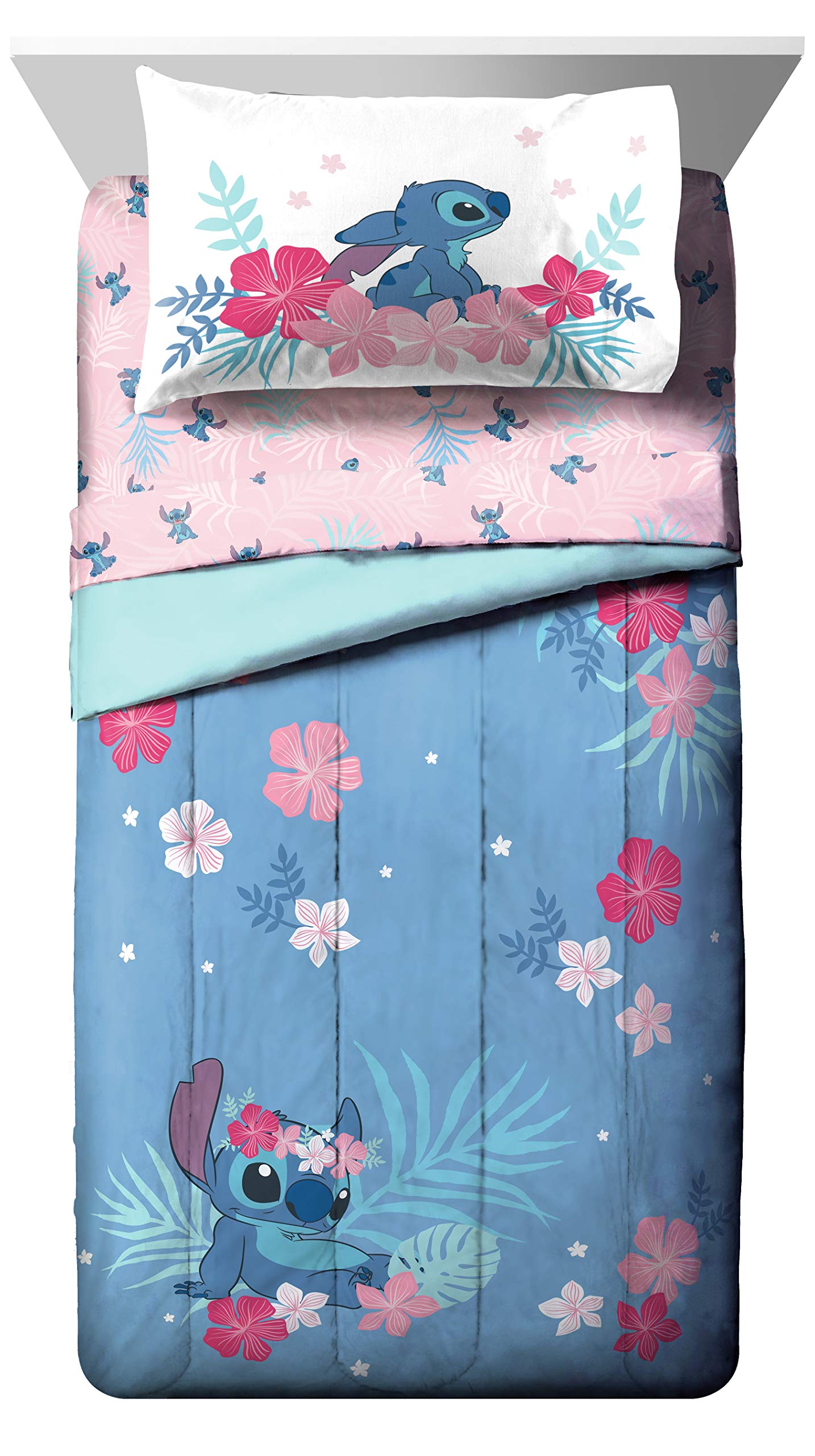 Jay Franco reversible comforter back view offering alternate design and easy room refresh