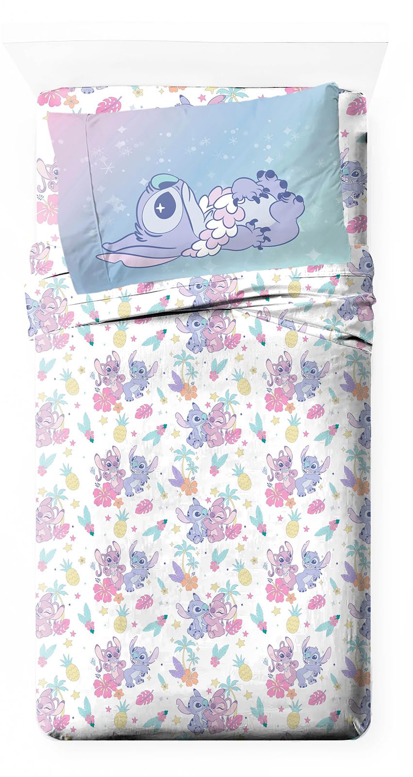 Jay Franco front packaging showing Lilo & Stitch design and set contents for quick selection