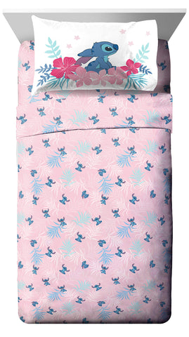 Jay Franco full set front view showing Lilo & Stitch design and cheerful colors