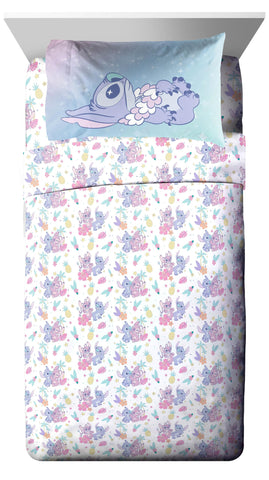 Jay Franco Lilo and Stitch rolled set for storage and travel benefit: easy to pack