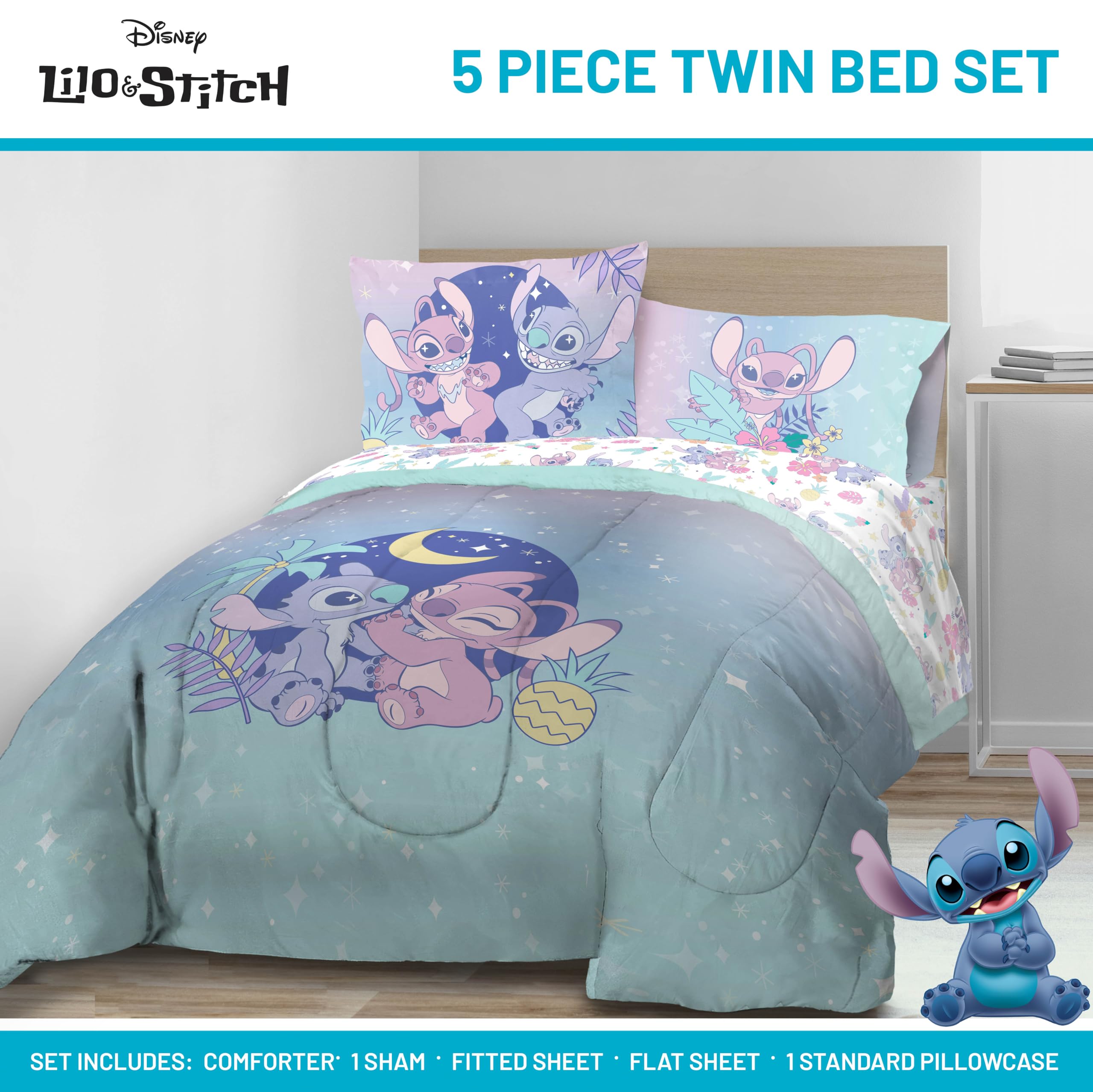 Jay Franco showing reversible pattern on comforter for two styling options and versatility