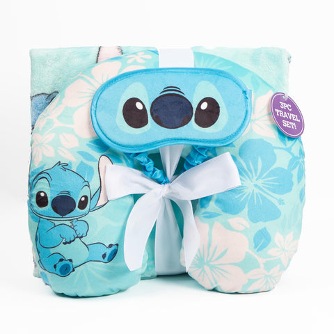 Jay Franco Lilo & Stitch size comparison with ruler to show blanket and pillow dimensions