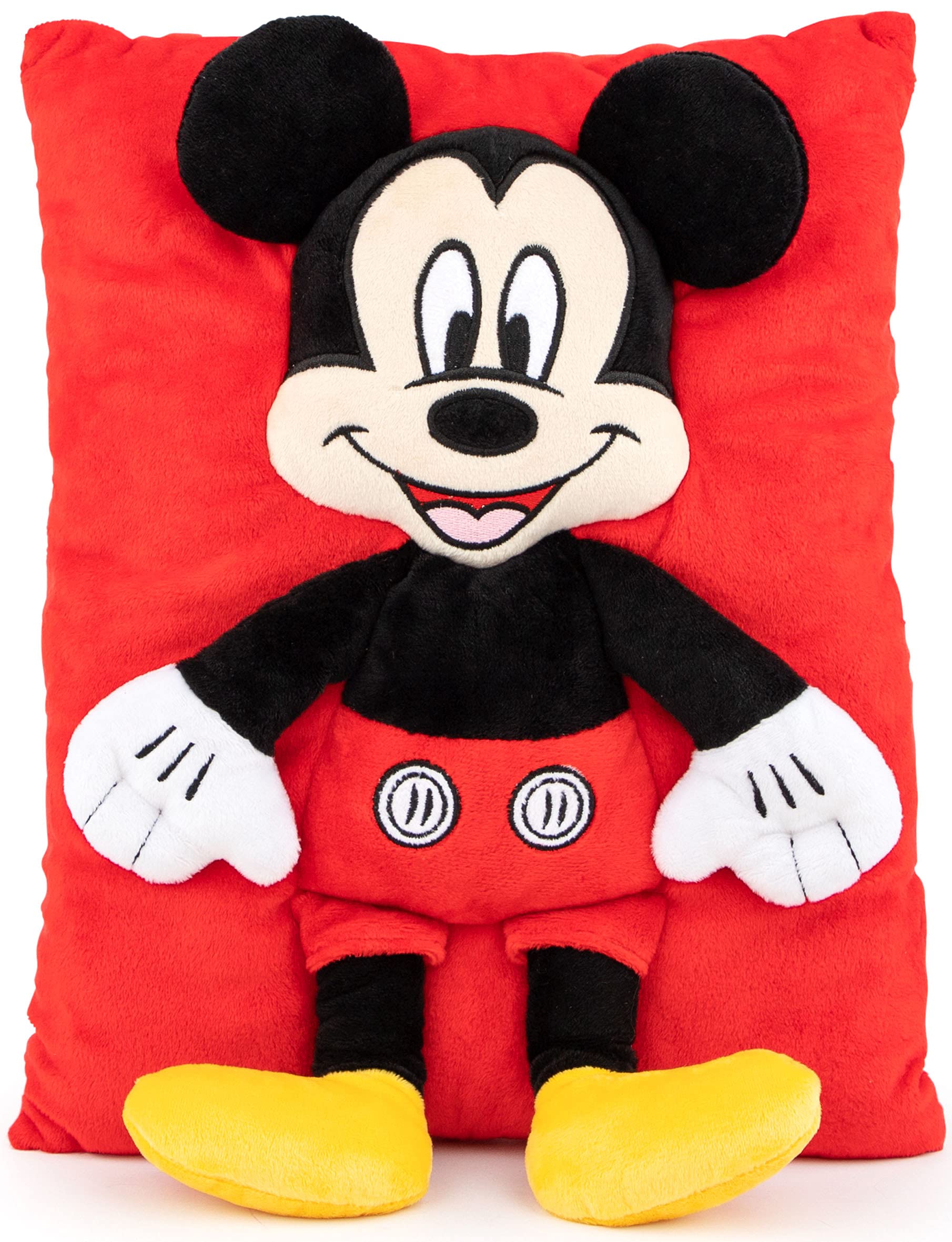 Jay Franco Mickey Mouse fabric closeup highlights soft microfiber texture and comfort