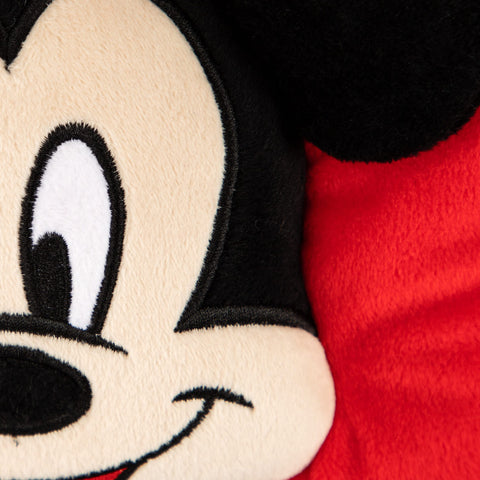 Jay Franco Mickey Mouse size comparison with ruler shows portable 15x11 inch convenience