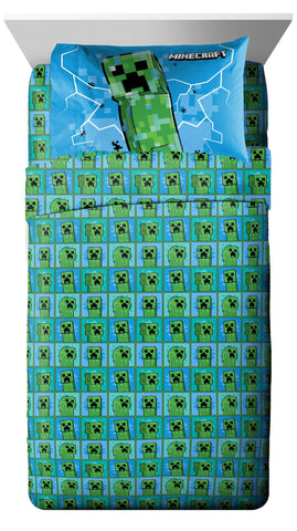 Jay Franco bedding laid out with measurements for visual size comparison