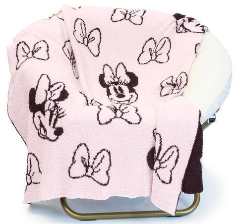 Jay Franco front view of throw showcasing Minnie design and cozy look