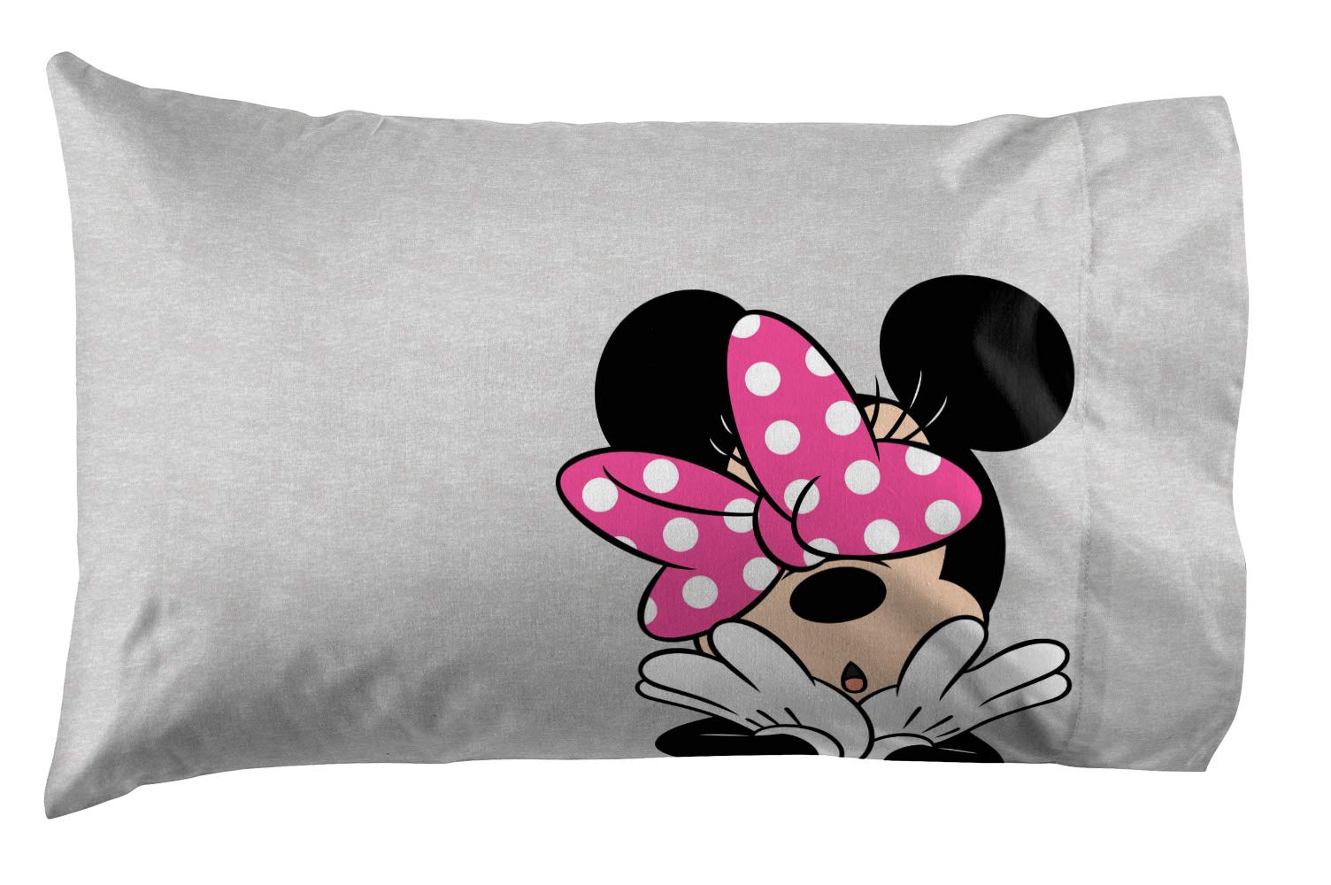 Jay Franco Minnie Mouse bedding styled in a child’s bedroom creating cheerful ambiance