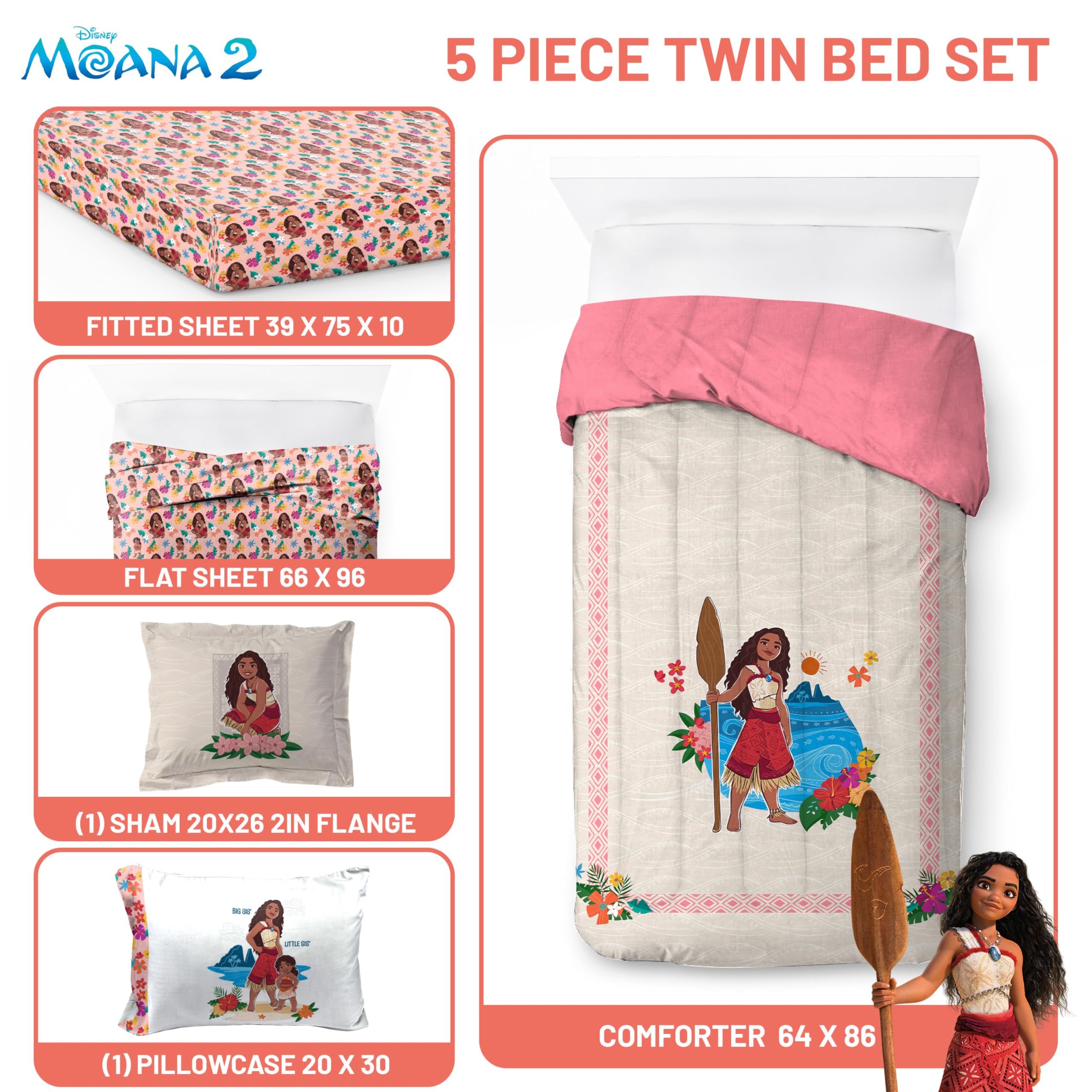 Jay Franco flat lay of flat sheet and comforter showing full pattern