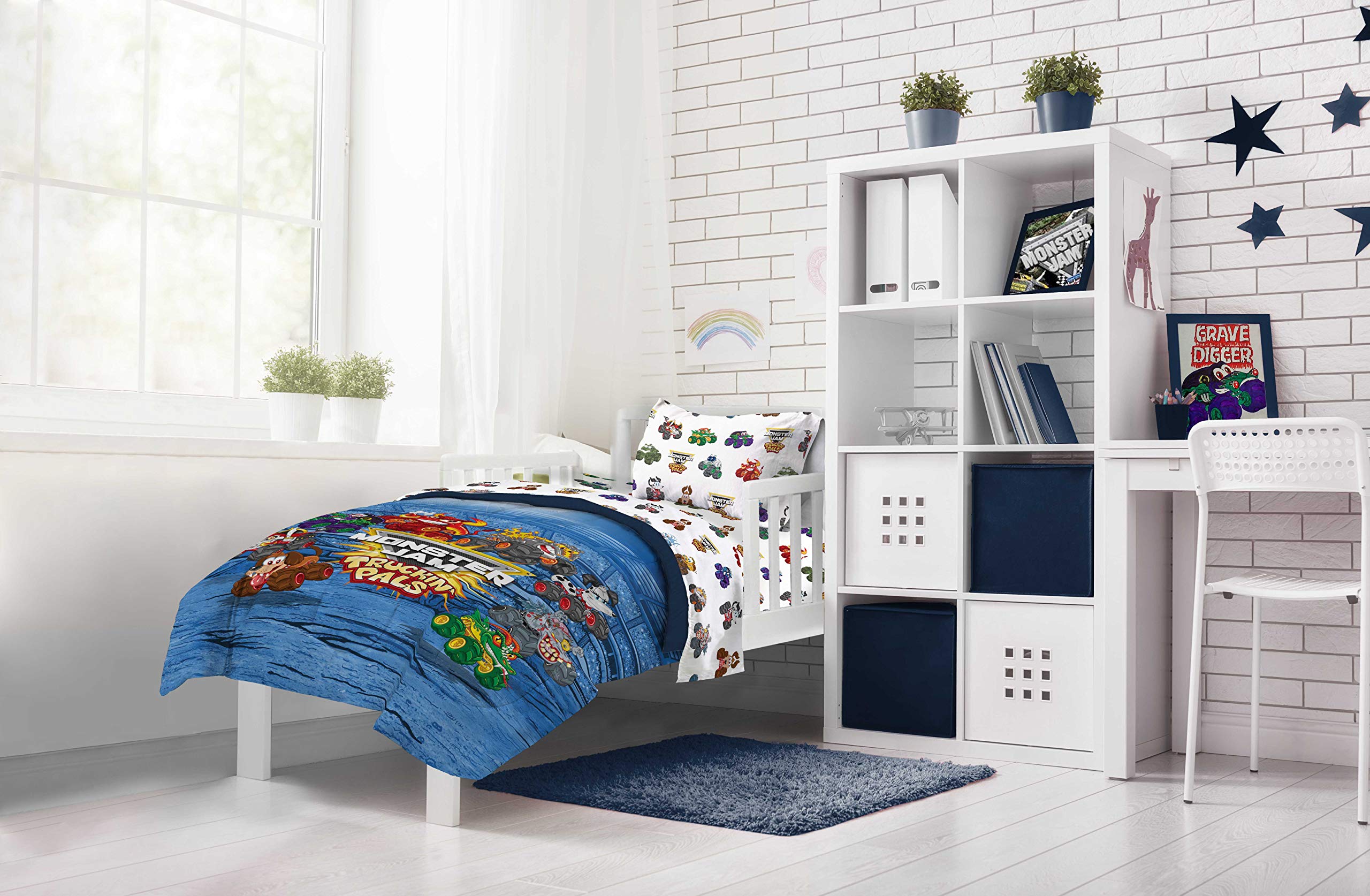 Jay Franco bedding rolled for travel showing compact storage and portability