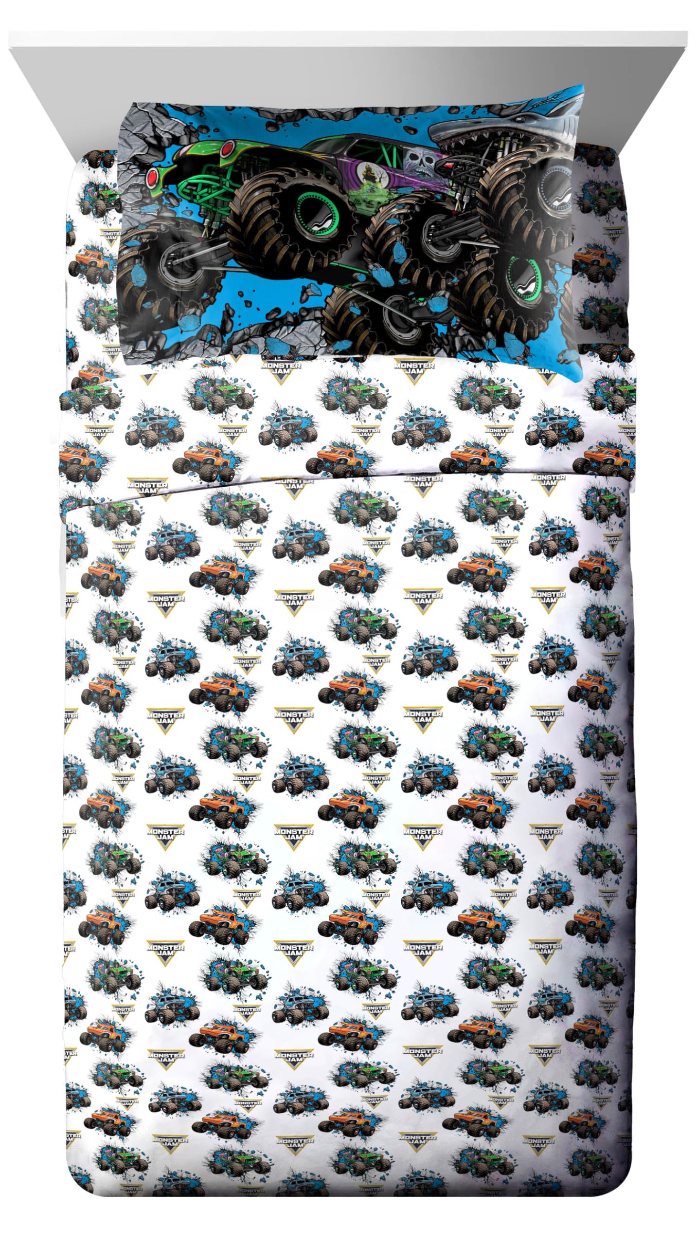 Jay Franco set on twin mattress illustrating proper fit and sheet pocket depth