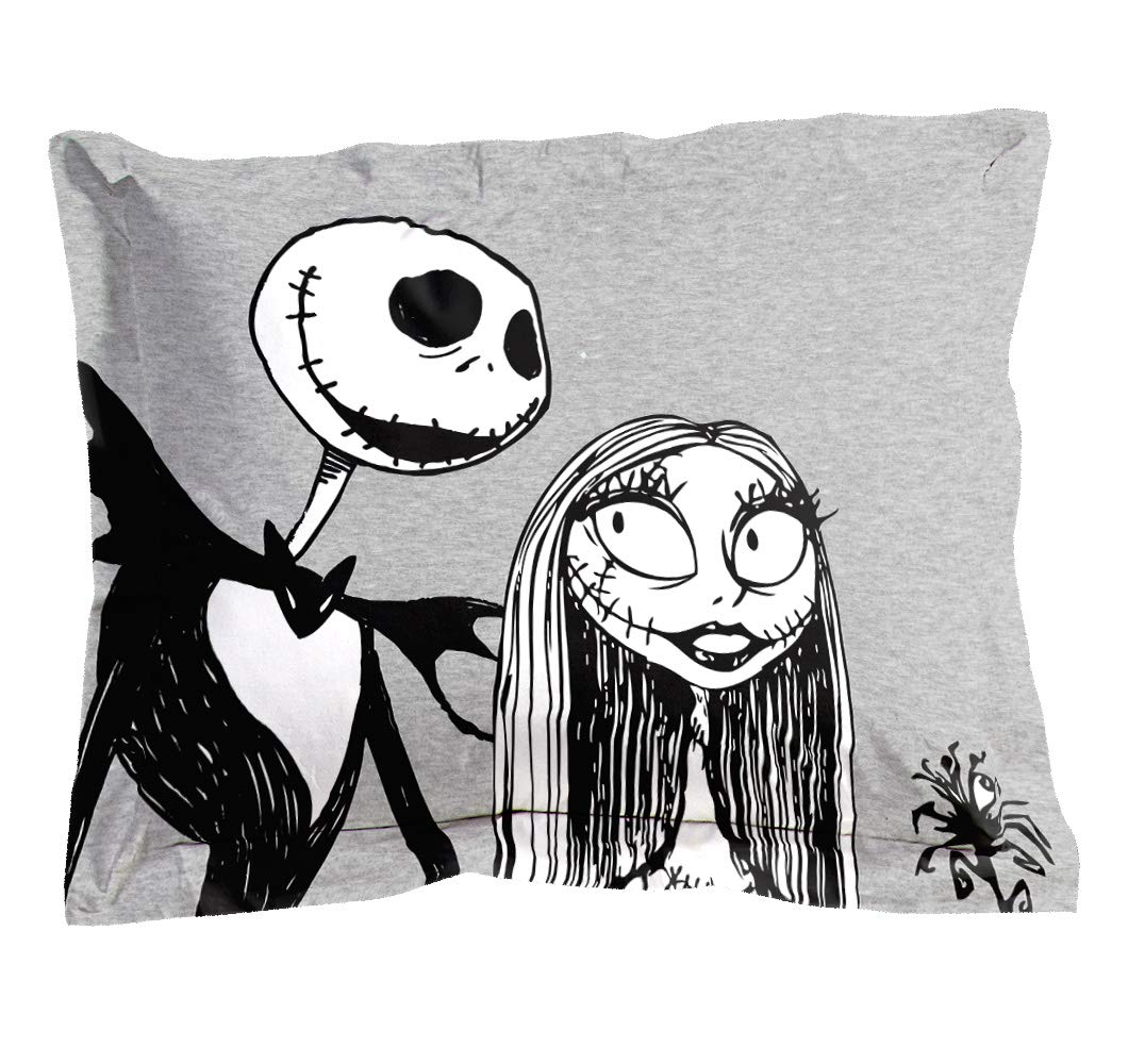 Jay Franco pillowcase and sham on bed showing matching accents and polished finish