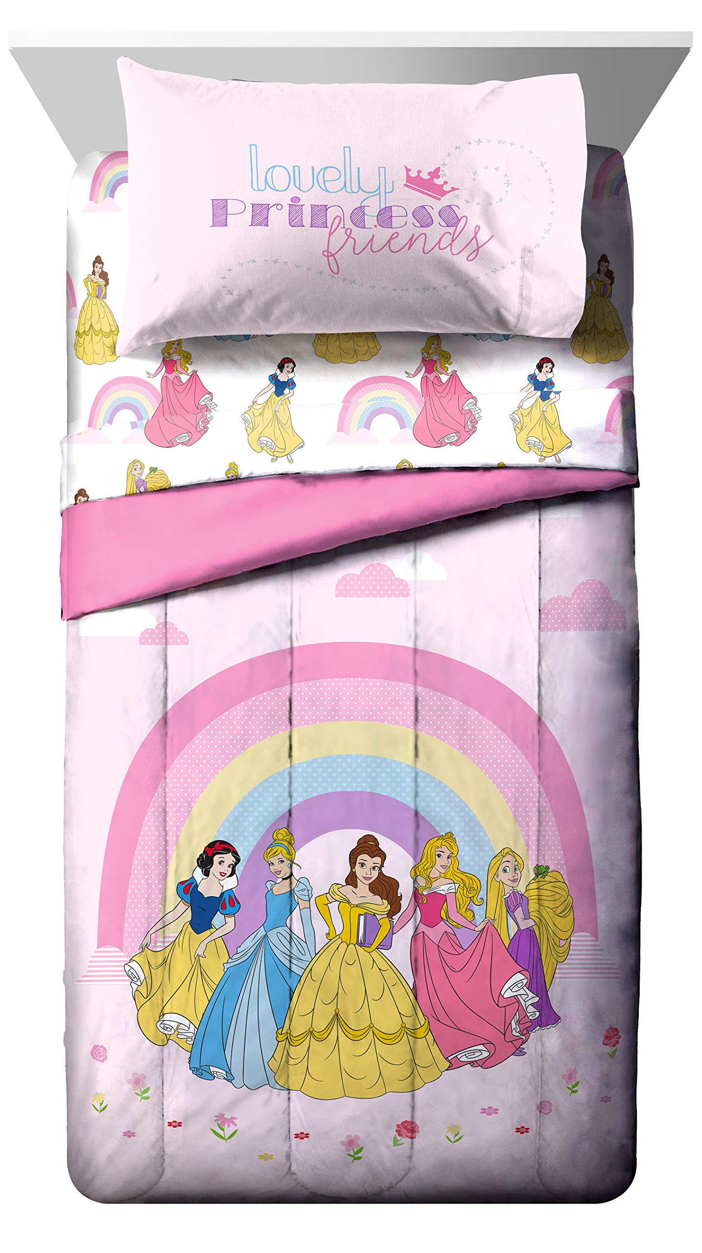 Jay Franco reversible comforter backside with alternate colorway, doubles styling options