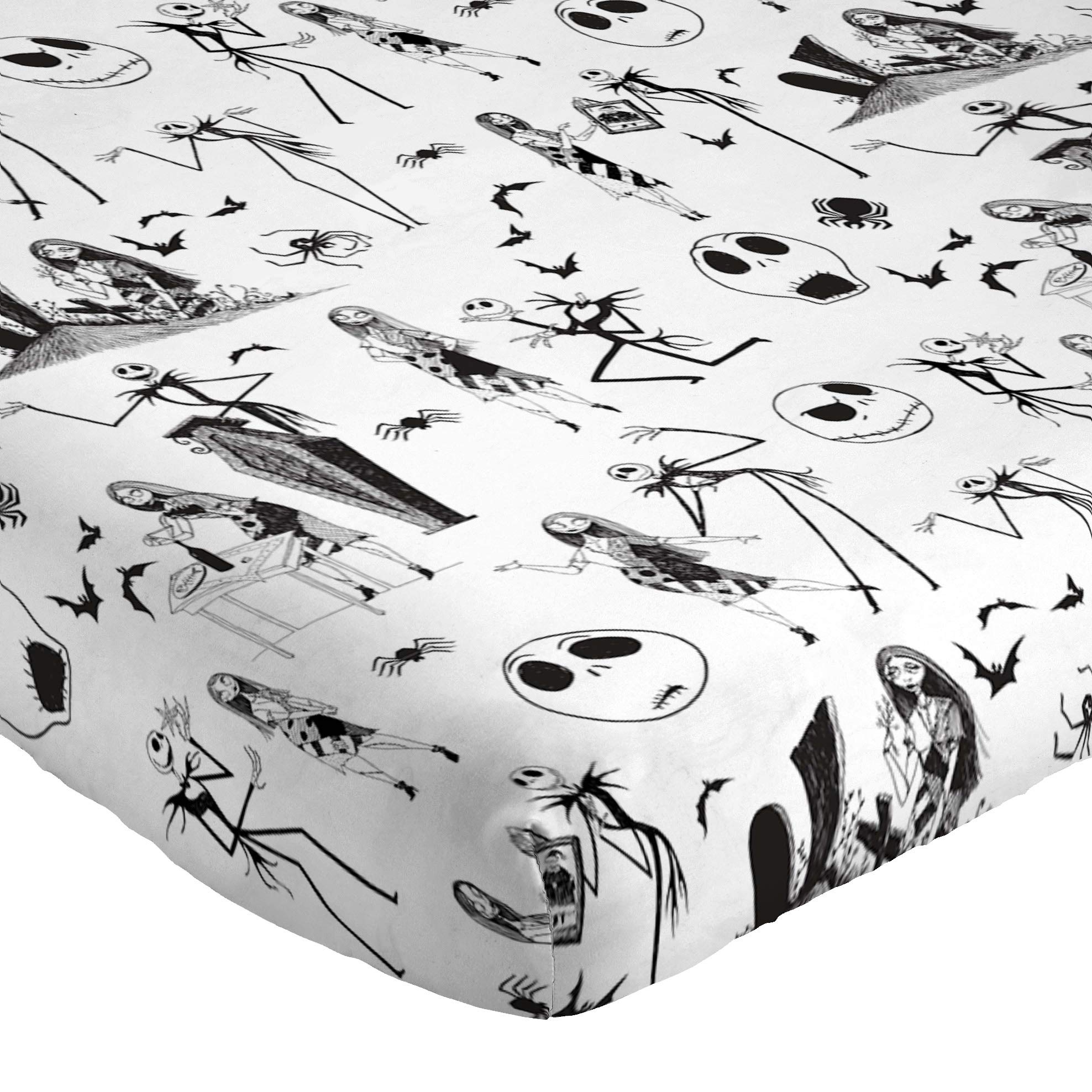 Jay Franco sheet set next to ruler showing fitted sheet dimensions and fit benefit