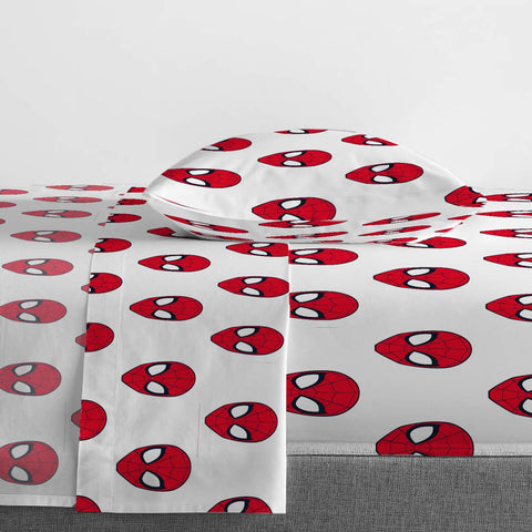 jay franco Spiderman styled bed in kids room showing themed decor and appeal