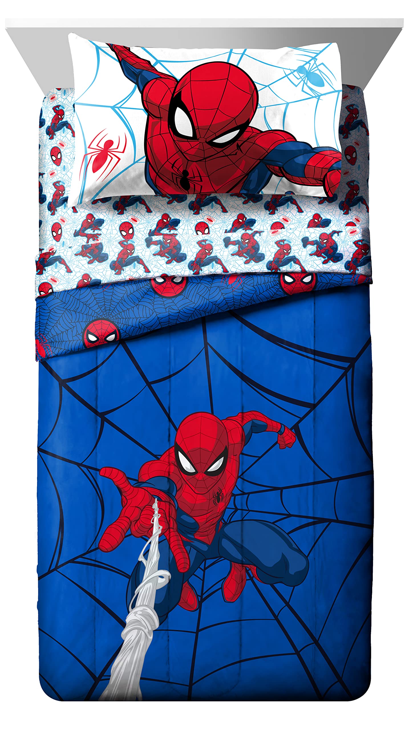 Jay Franco Spider-Man close-up print detail highlighting vibrant character artwork