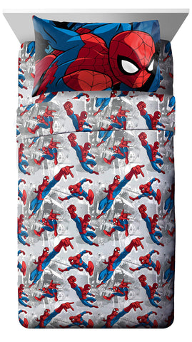 Jay Franco front packaging showing Spiderman art and set contents for easy identification