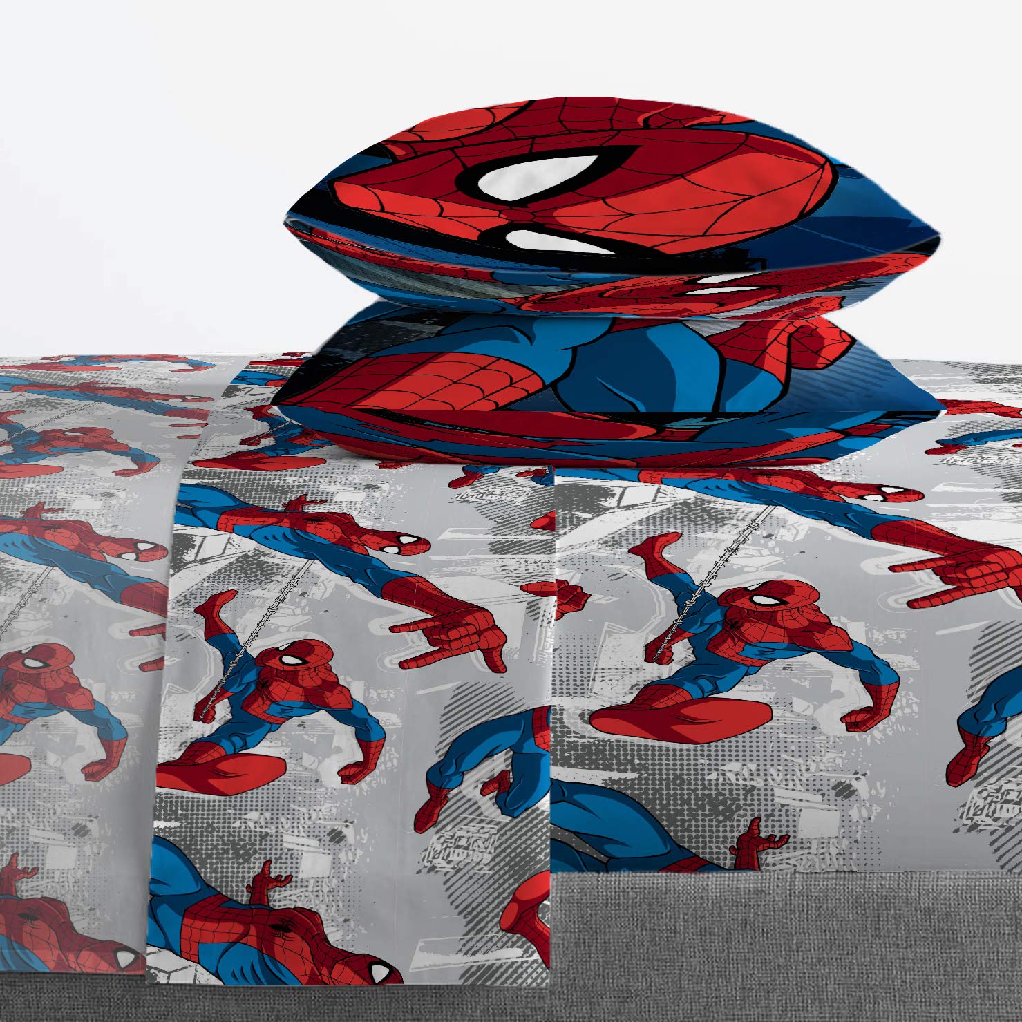 Jay Franco pillowcase detail with visible stitching and vibrant print for lasting color