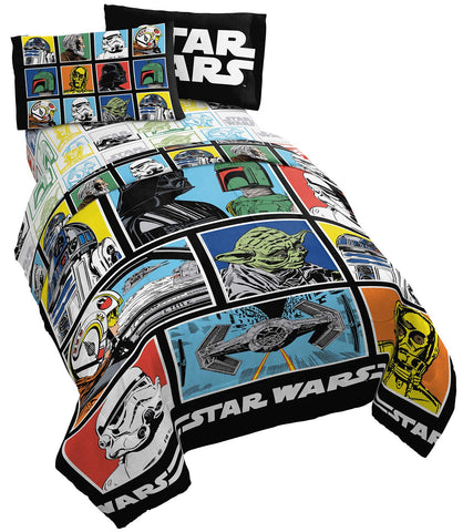 Jay Franco comforter front view showing characters and colorful design benefit