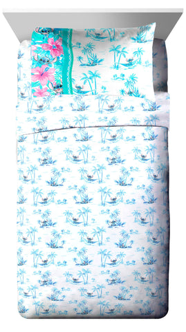 Jay Franco pillowcase and sham detail showing stitching and character print
