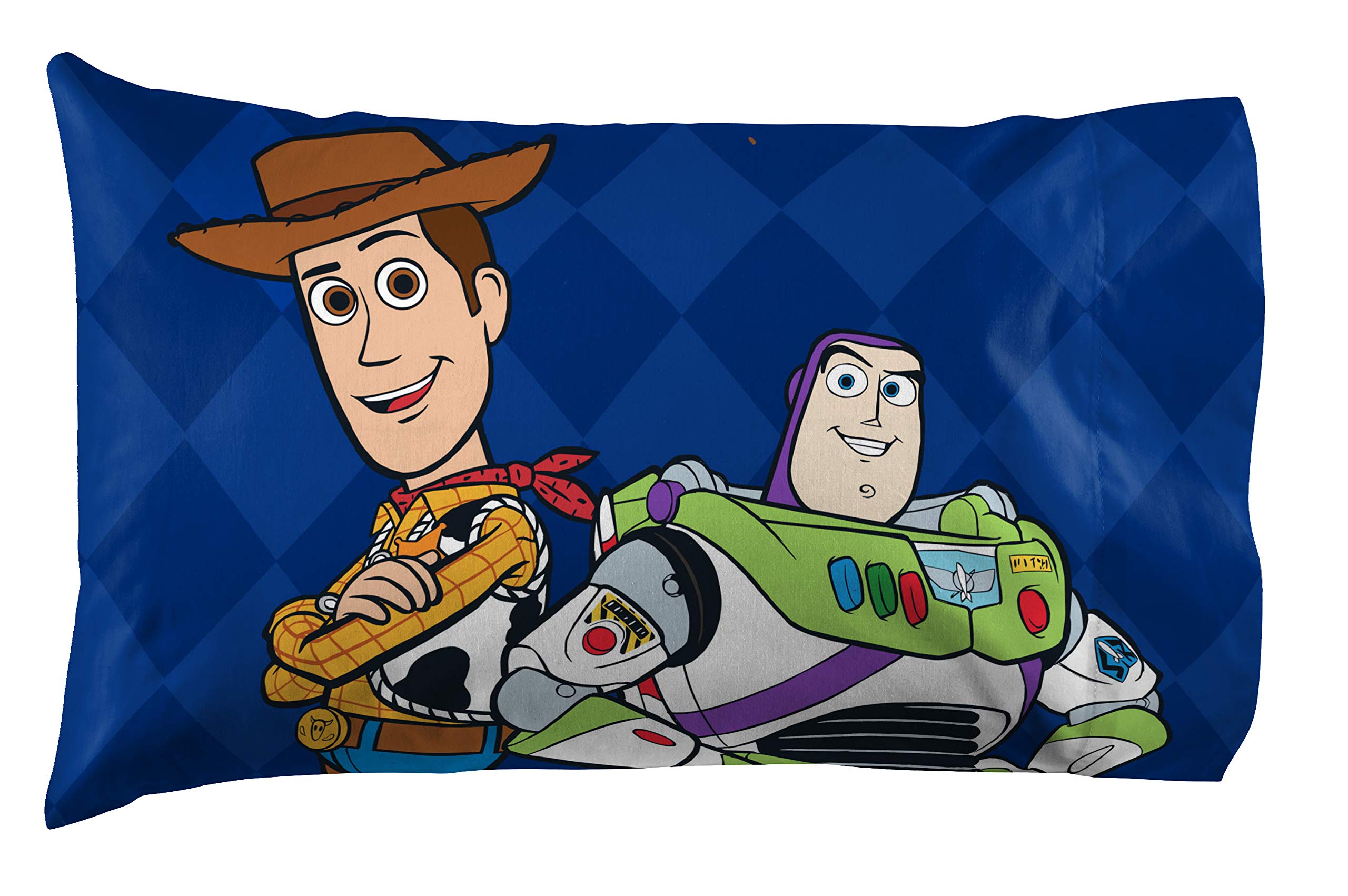 Jay Franco Toy Story deep-pocket fitted sheet detail demonstrating snug fit and secure mattress hold