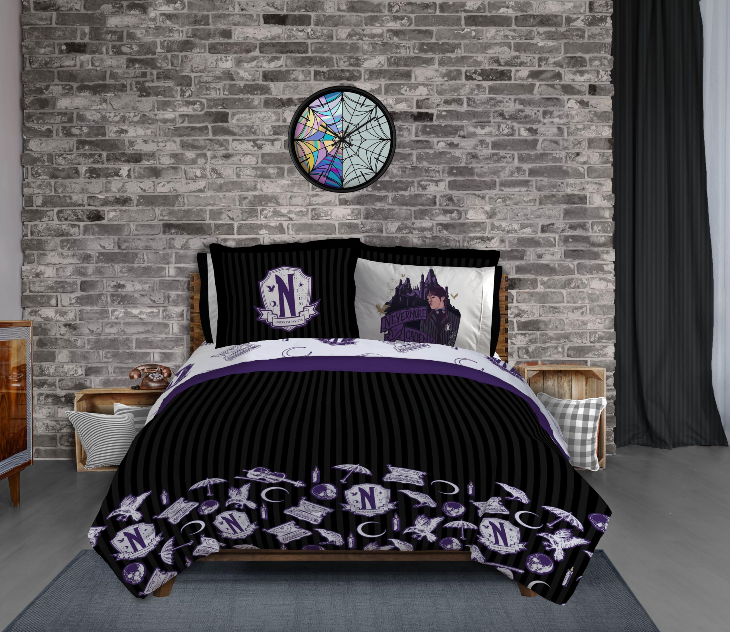 Jay Franco rolled-up bedding in packaging showing compact storage and travel-ready benefit