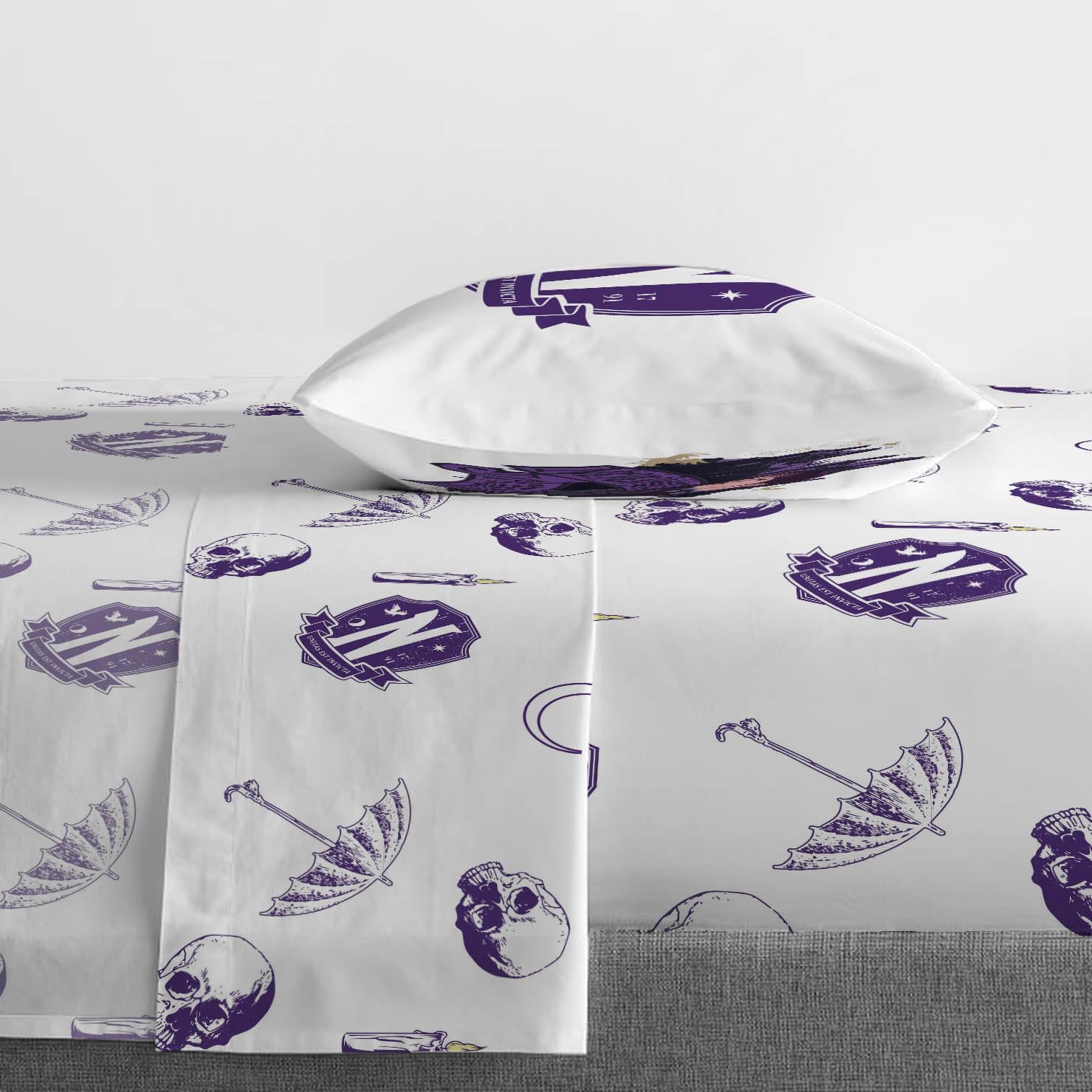 Jay Franco pillowcase and sham on pillow showing coordinated look and styling benefit