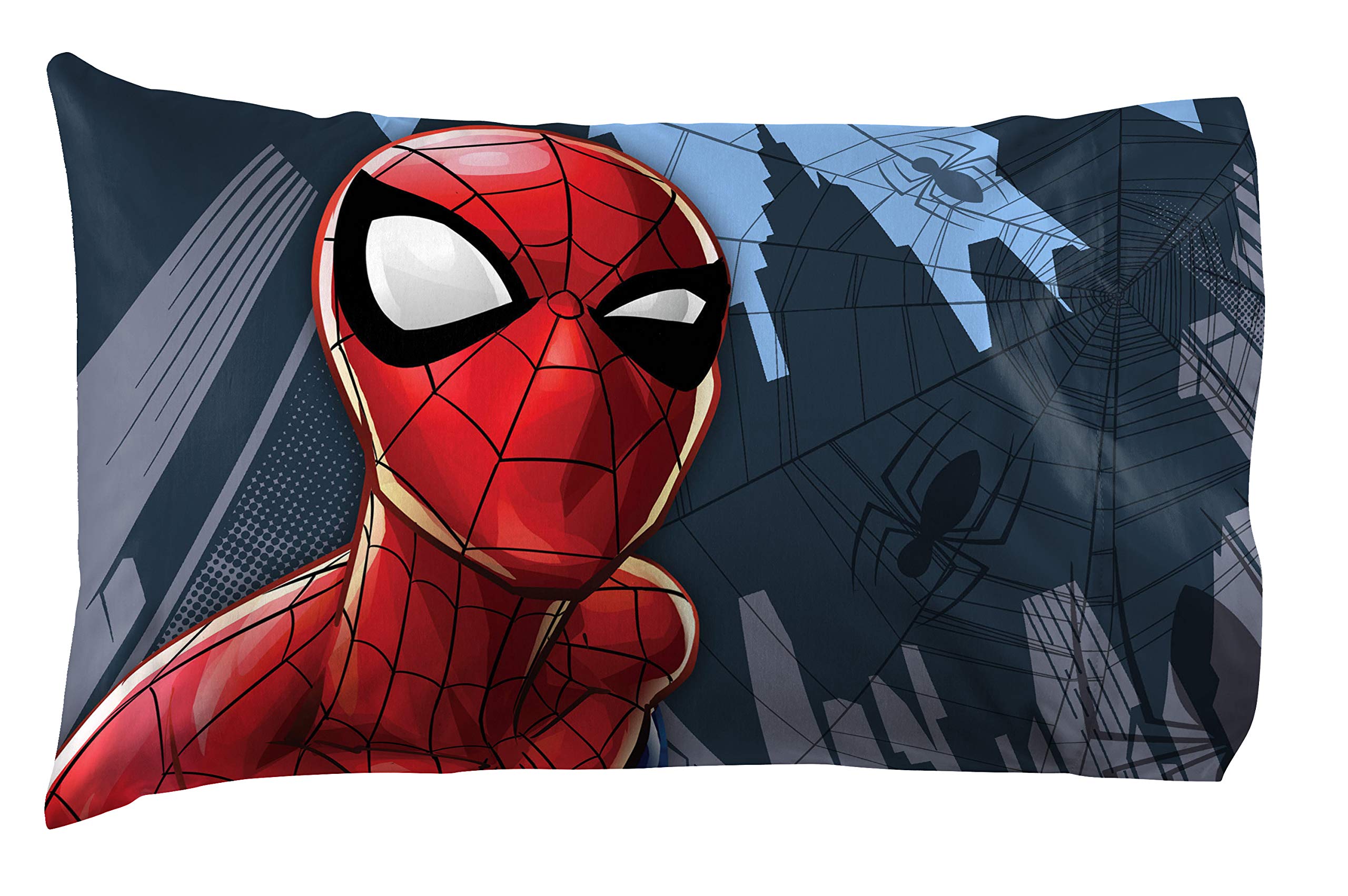 Jay Franco fitted sheet on twin bed demonstrating snug fit and deep-pocket advantage