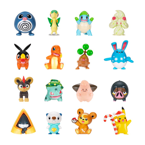 Jazwares Pokémon accessories laid out offering play and display options