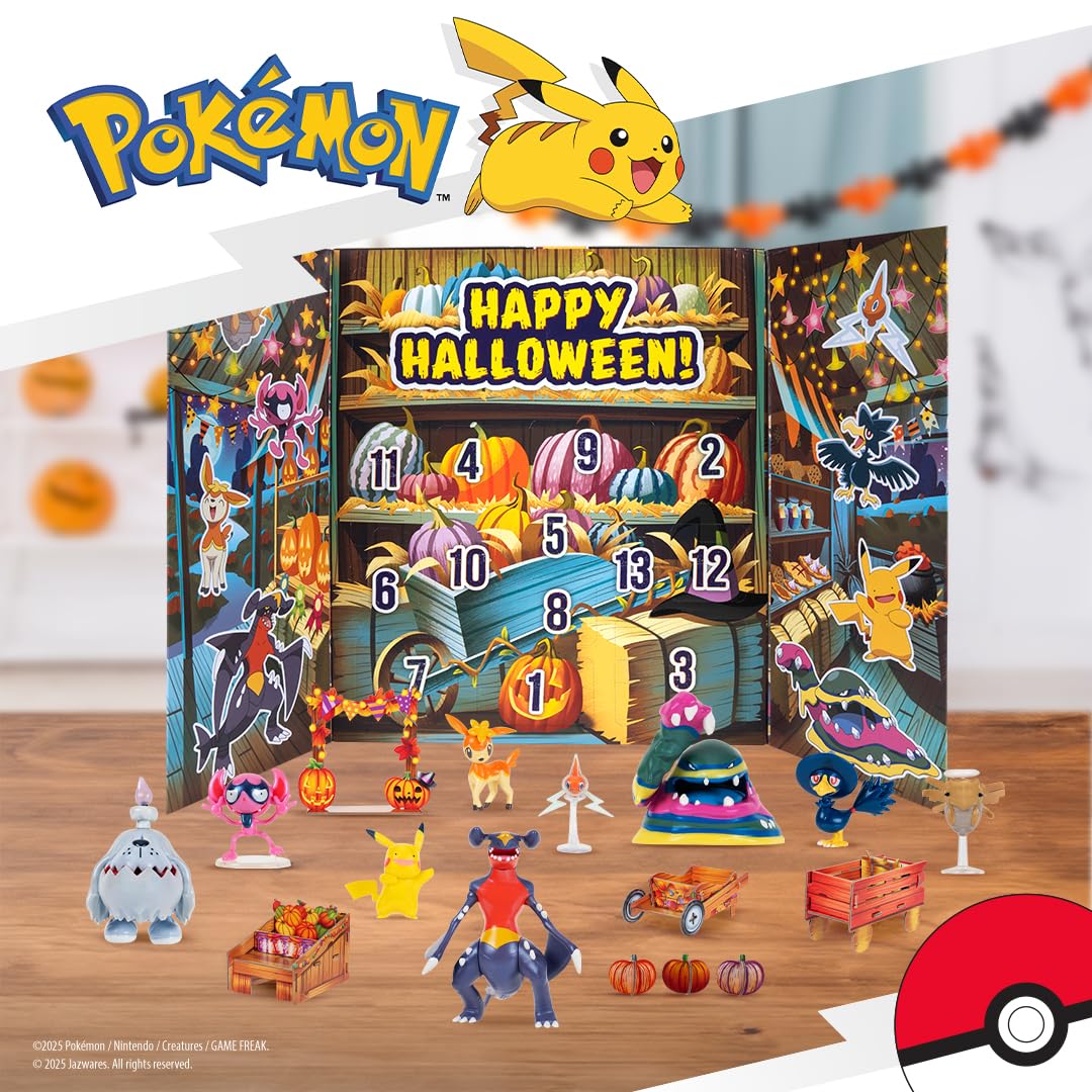 Jazwares open calendar doors with figures visible for daily unboxing excitement