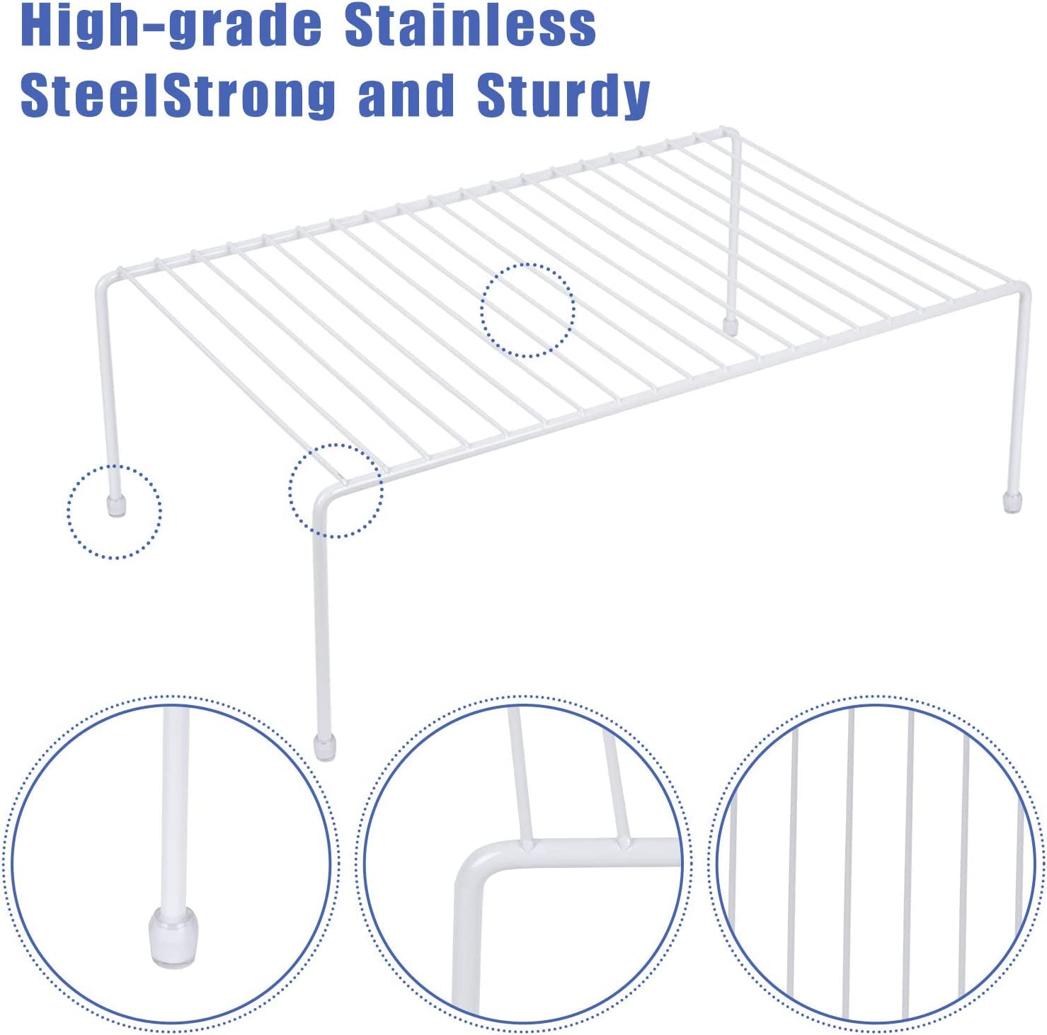 JBESUHI shelf next to plate and mug showing size and capacity