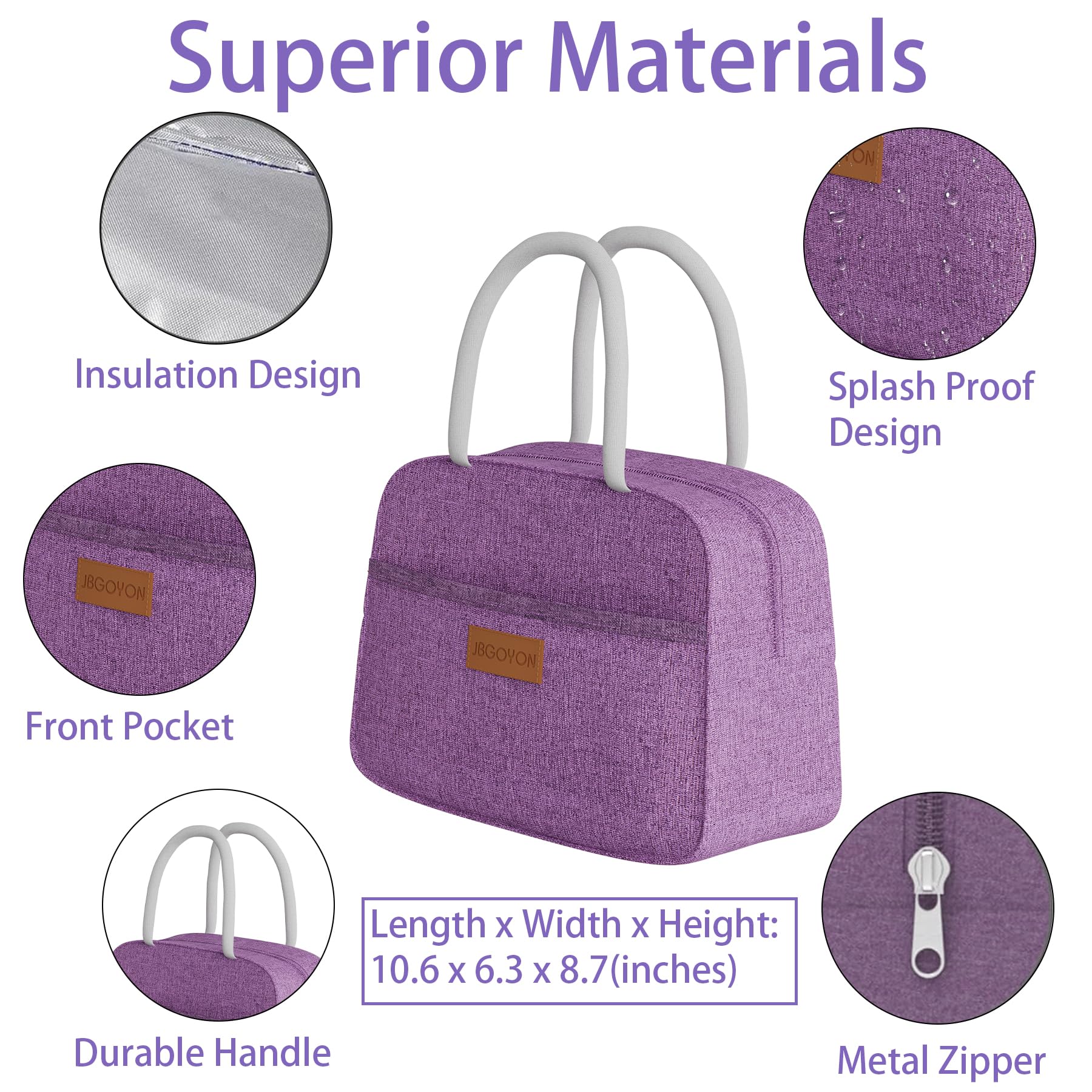 JBGOYON bento next to smartphone showing compact size and transportability