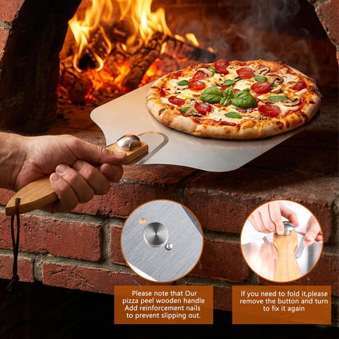 jcaeh pizza server and silicone brush arranged to serve and finish pizzas with control