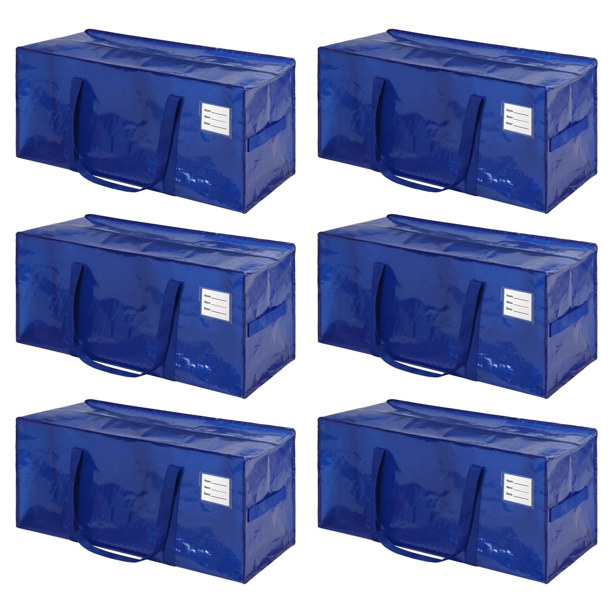 JCBZAMZ front view of blue bag showing size and durable construction for reliable transport
