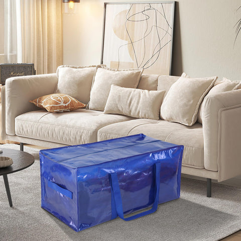 JCBZAMZ three bags stacked in garage illustrating stackability and organized storage
