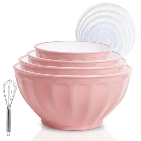 JCXivan front view of boxed pink bowl set shows complete kit and convenience