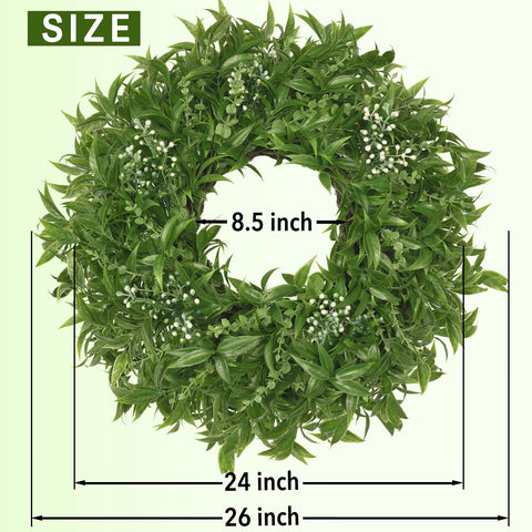 JDKPK side profile showing wreath thickness and layered foliage