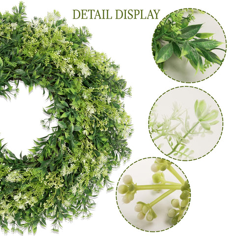 JDKPK wreath displayed on porch enhances welcoming entryway
