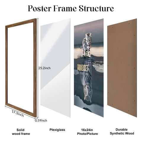 JDZIVTOP frame held by hand illustrating 16x24 size and lightweight handling benefit