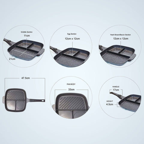 Jean-Patrique Lazy Pan serving full breakfast illustrating time-saving benefit
